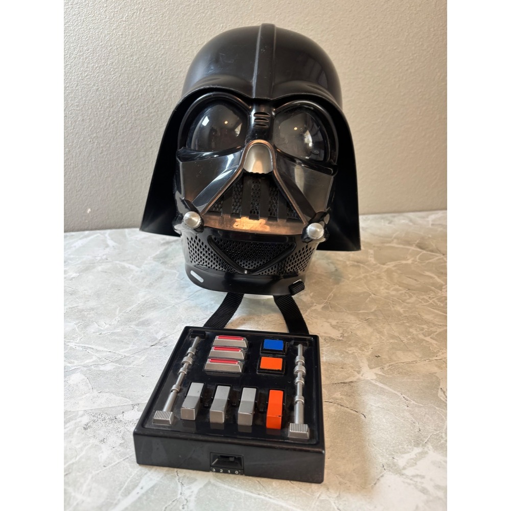 Star Wars Darth Vader Voice Changer Helmet Mask Lucasfilm 2004‎ Cosplay TESTED